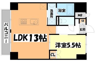 長町一丁目駅 徒歩5分 7階の物件間取画像